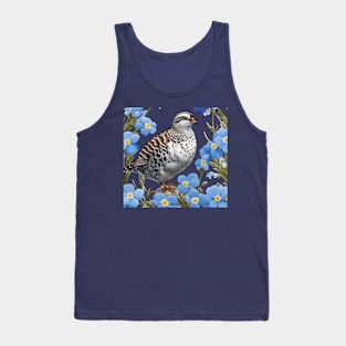 The Willow Ptarmigan and Alaska Forget-Me-Nots Tank Top